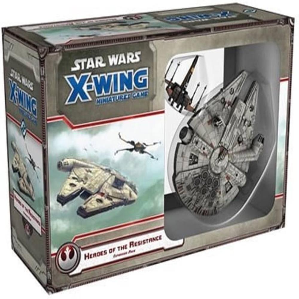 STAR WARS X-WING MINIATURES GAME HEROES OF THE RESISTANCE EXPANSION PACK BOX FRONT