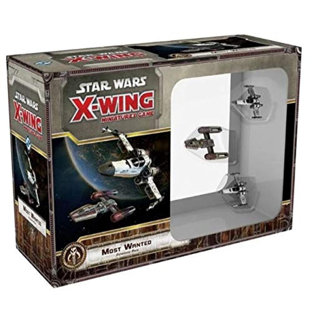 STAR WARS X-WING MINIATURES GAME MOST WANTED EXPANSION PACK BOX FRONT