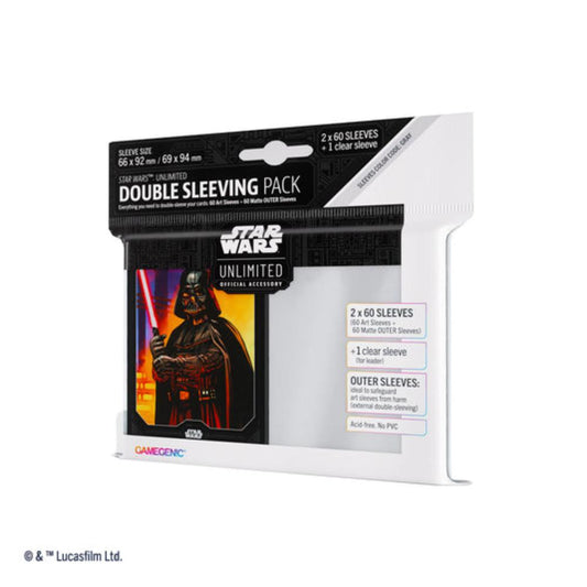 Star Wars Unlimited Darth Vader Art Sleeves Double Sleeving Pack