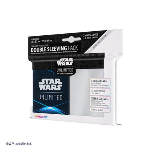 Star Wars Unlimited Space Blue Art Sleeves Double Sleeving Pack