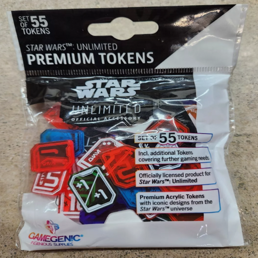 STAR WARS UNLIMITED PREMIUM TOKENS GEMEGEN!C GAMING SUPPLIES PACKAGE FRONT