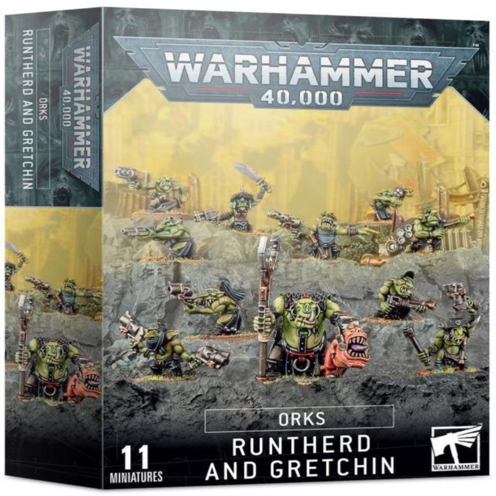 Warhammer : 40,000-Orks-Runtherd And Gretchin