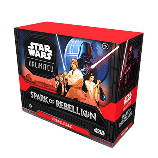 STAR WARS UNLIMITED SPARK OF REBELLION PRERELEASE BOX FRONT