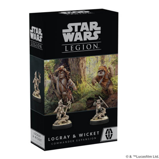 STAR WARS LEGION LOGRAY & WICKET COMMANDER EXPANSION BOX FRONT