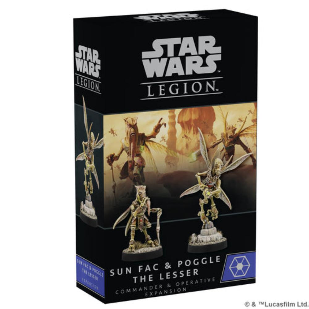 STAR WARS LEGION SUN FAC & POGGLE THE LESSER COMMANDER & OPERATIVE EXPANSION BOX FRONT