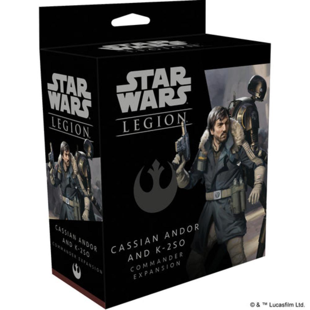 STAR WARS LEGION CASSIAN ANDOR AND K-2SO COMMANDER EXPANSION BOX FRONT