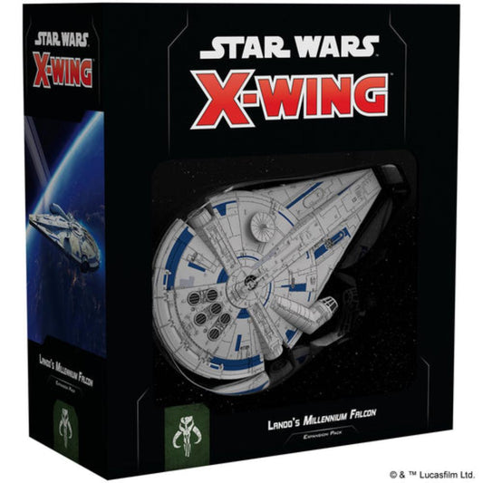 STAR WARS X-WING LANDO'S MILLENNIUM FALCON EXPANSION PACK BOX FRONT