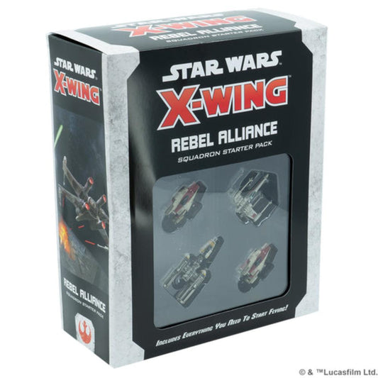 STAR WARS X-WING REBEL ALLIANCE SQUADRON STARTER PACK BOX FRONT