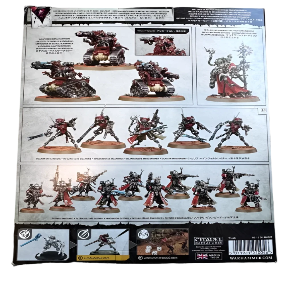 WARHAMMER 40k BOARDING PATROL ADEPTUS MECHANICUS BOX BACK