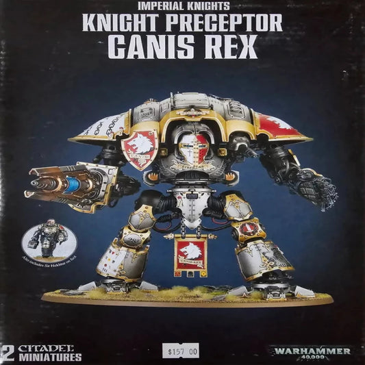 Warhammer 40k Imperial Knights Knight Preceptor Canis Rex Box Front