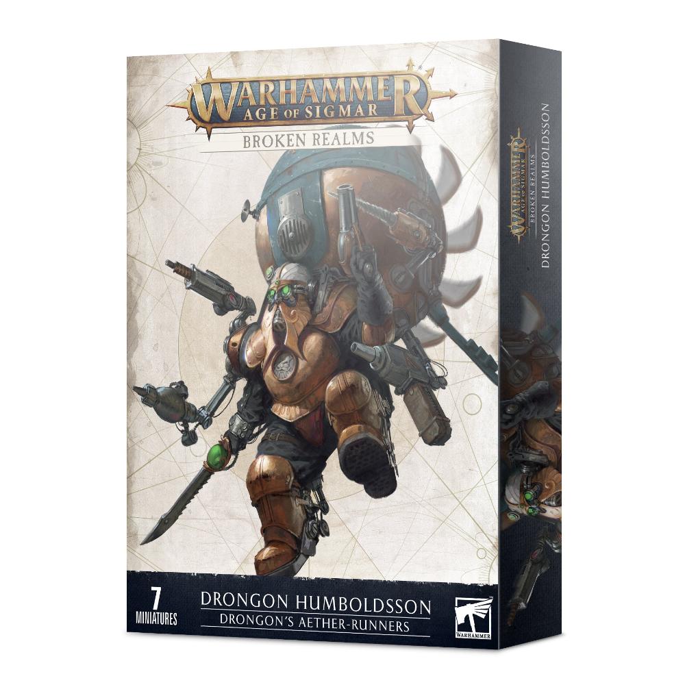 Warhammer Age Of Sigmar Broken Realms Drongon Humboldsson Drongon's Aether-Runners Box Front The Game Store