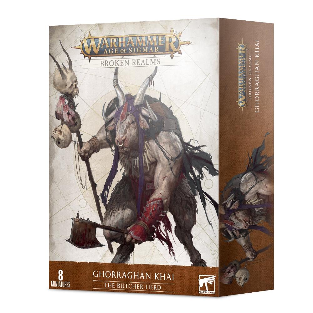 Warhammer Age Of Sigmar Broken Realms Ghorraghan Khai The Butcher-Herd Box Front The Game Store