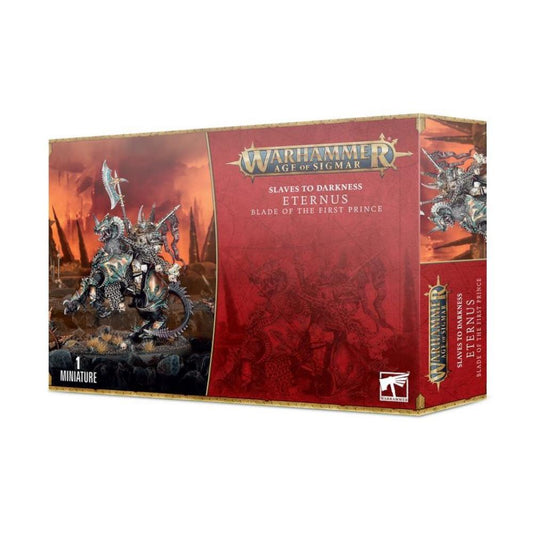 Warhammer Age Of Sigmar Slaves To Darkness Eternus Blade Of The First Prince Box Front The Game Store