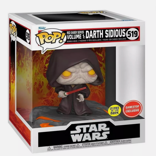 Funko Pop! Deluxe: Star Wars - Darth Sidious - Glows In The Dark #519 (Gamestop Exclusive)