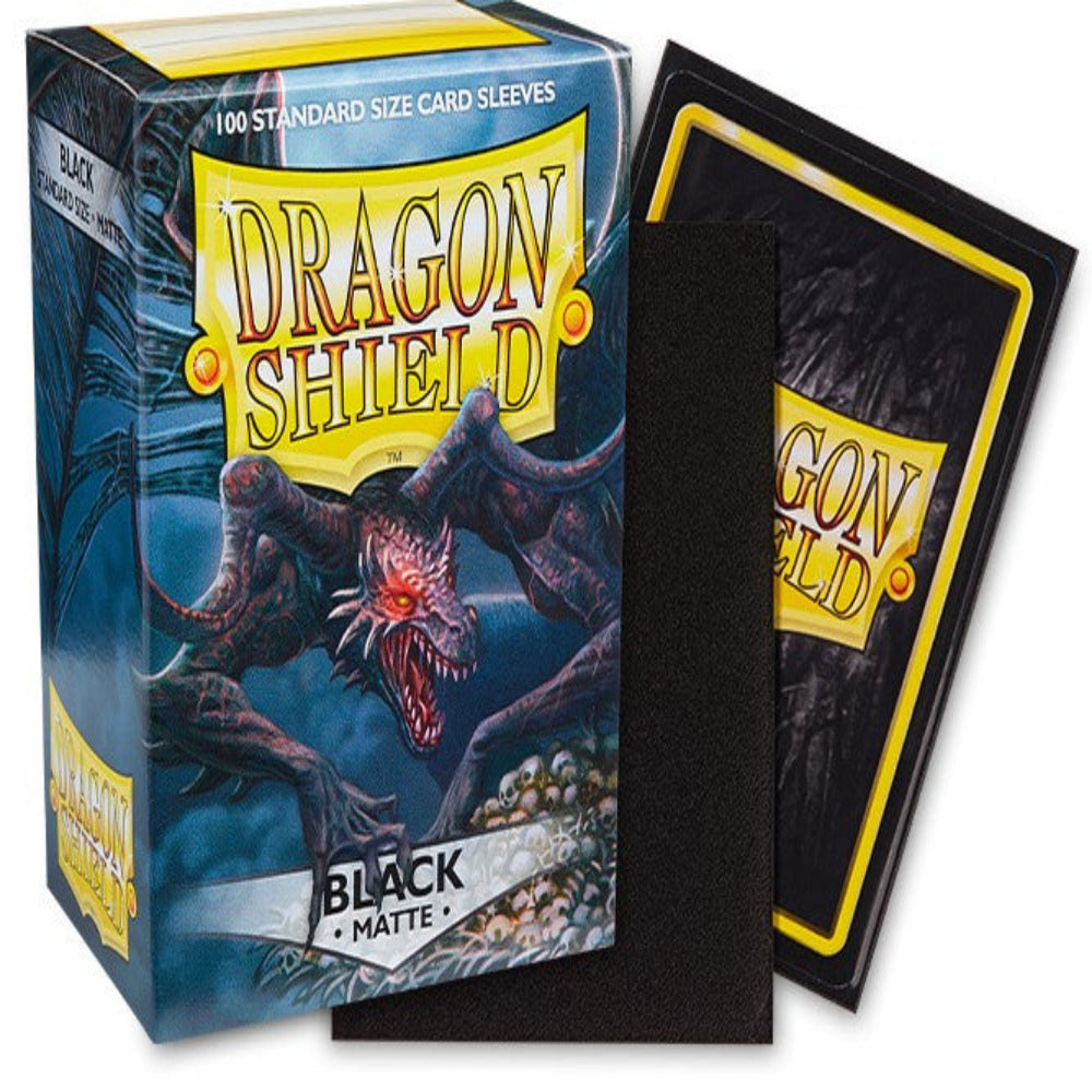 dragon shield black matte card sleeves