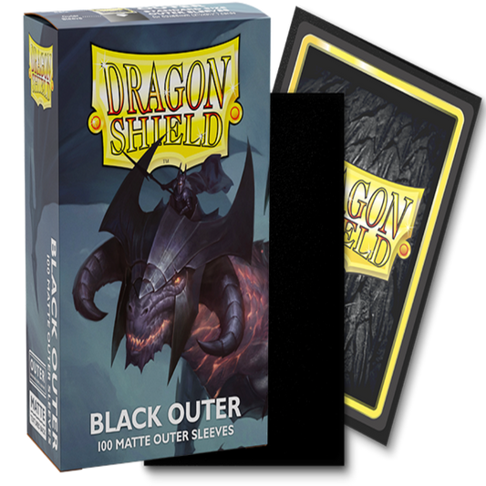 dragon shield black outer matte card sleeves