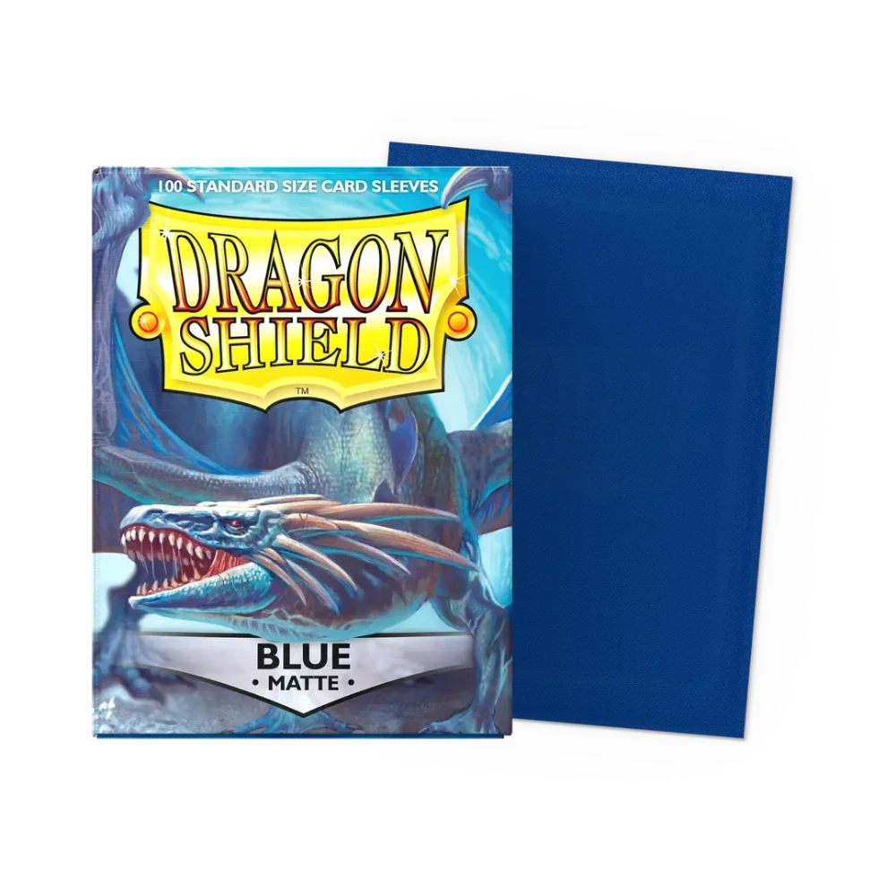 dragon shield blue matte card sleeves