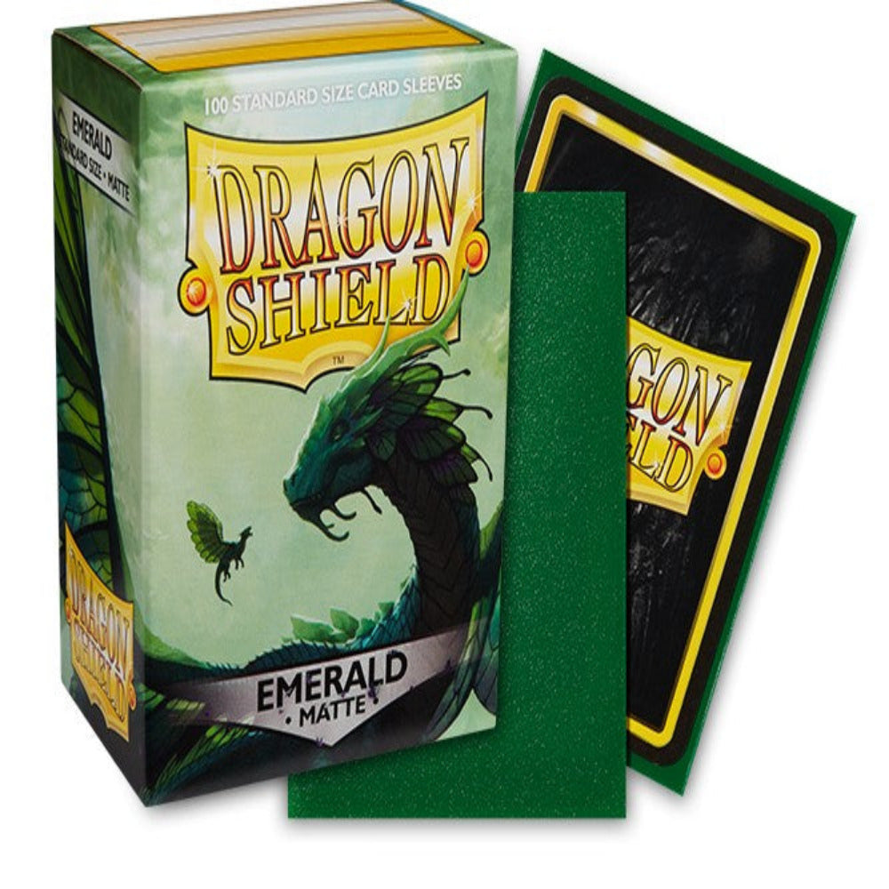 dragon shield emerald matte card sleeves