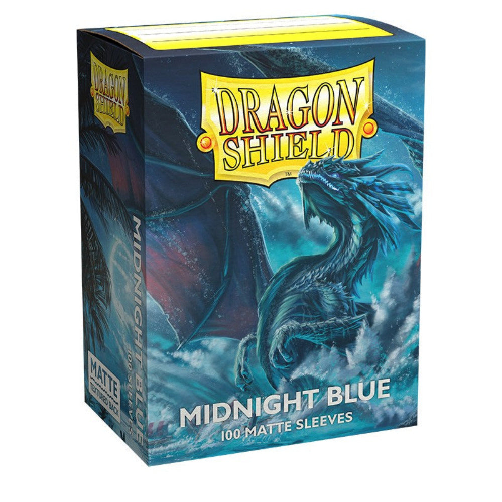 dragon shield midnight blue matte card sleeves