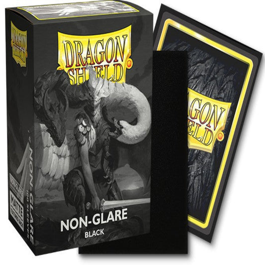 dragon shield non glare black matte card sleeves