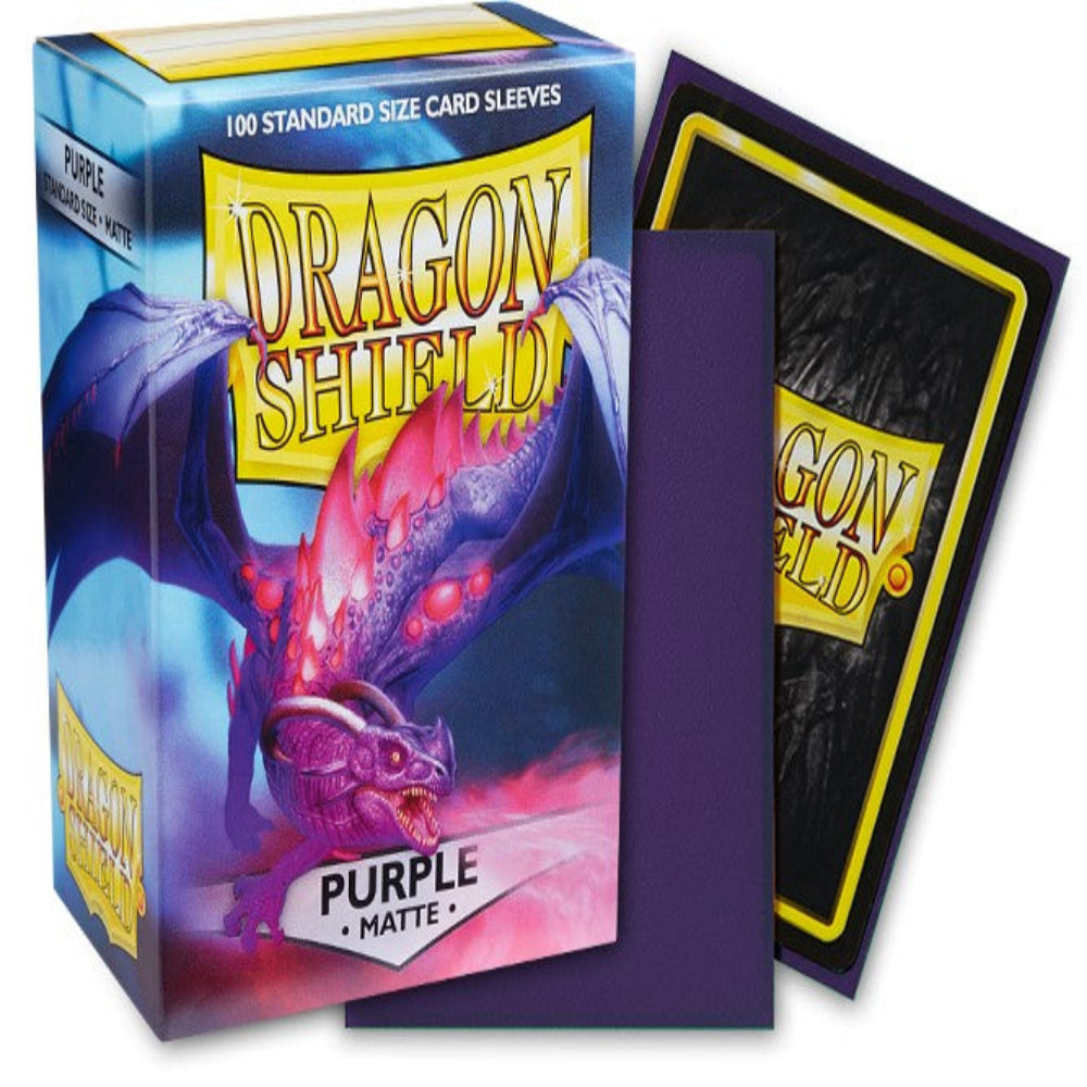 dragon shield purple matte card sleeves