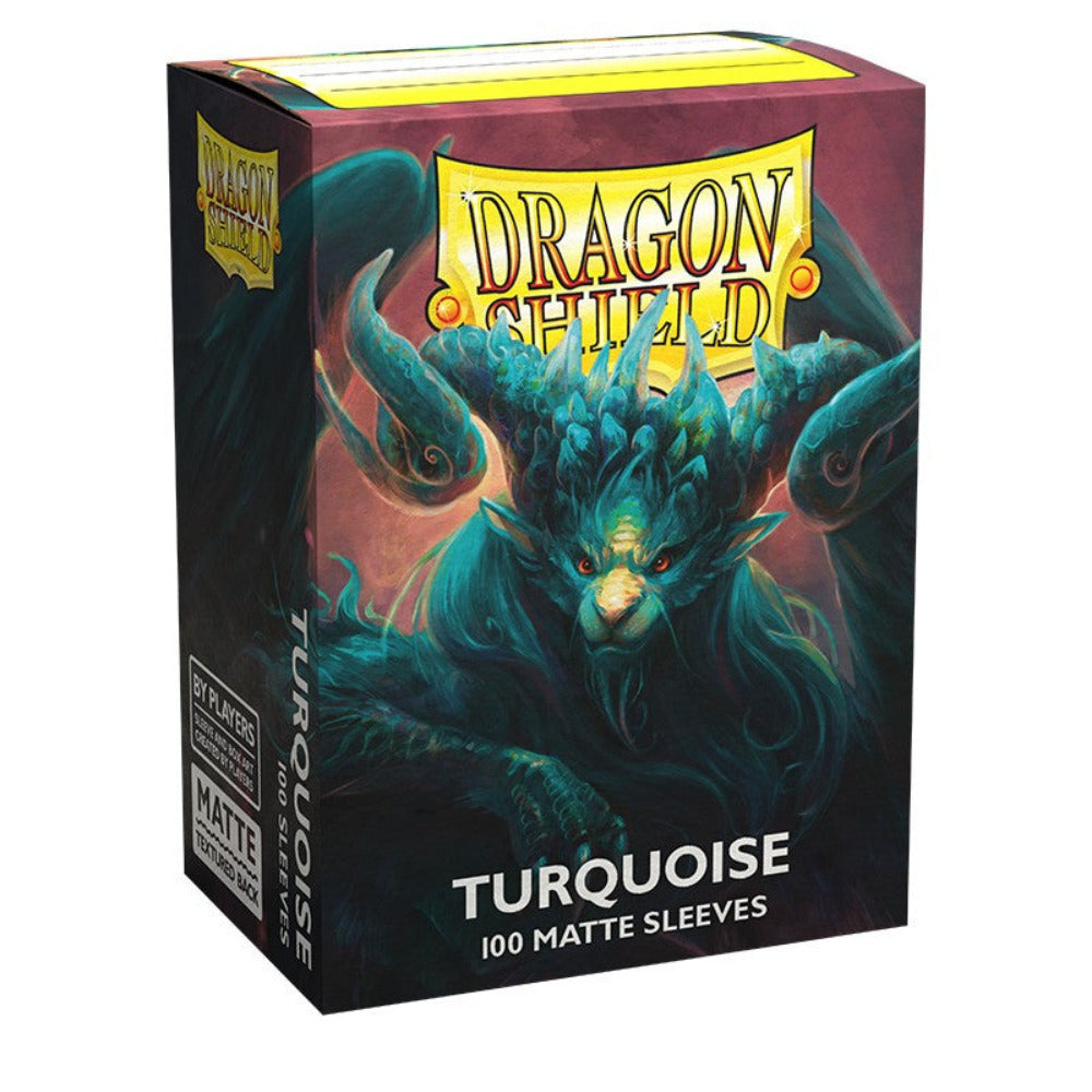 dragon shield turquoise matte card sleeves