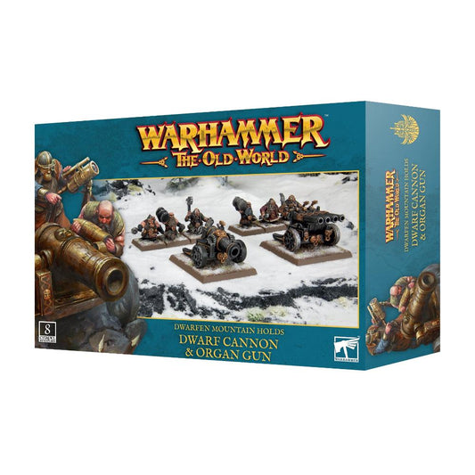 Games Workshop Warhammer old world Dwarf Cannon & Organ Gun Citadel miniatures