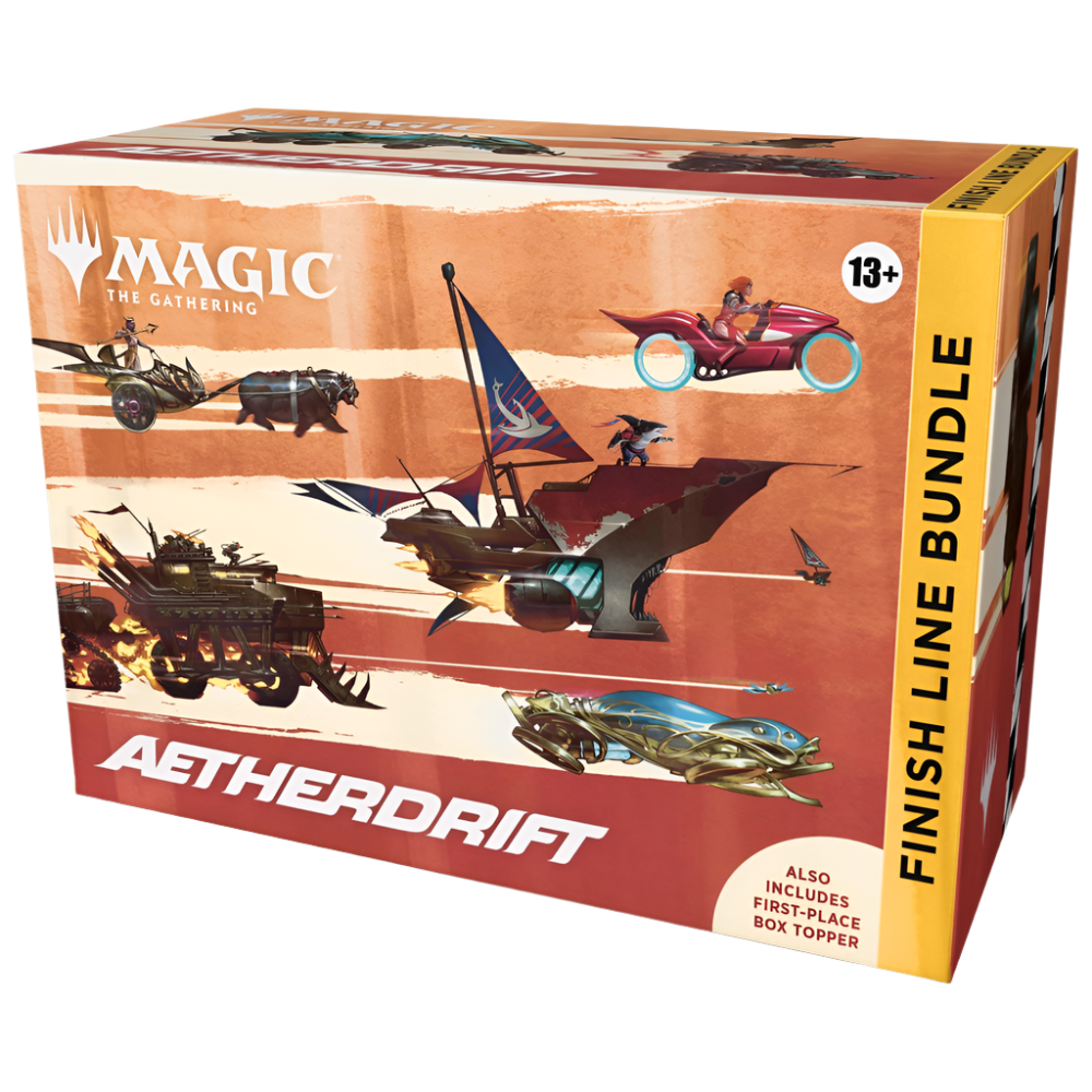 magic gathering aetherdrift finish line bundle trading card