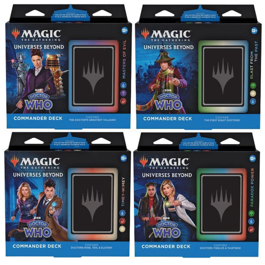 magic the gathering doctor who commander decks complete set