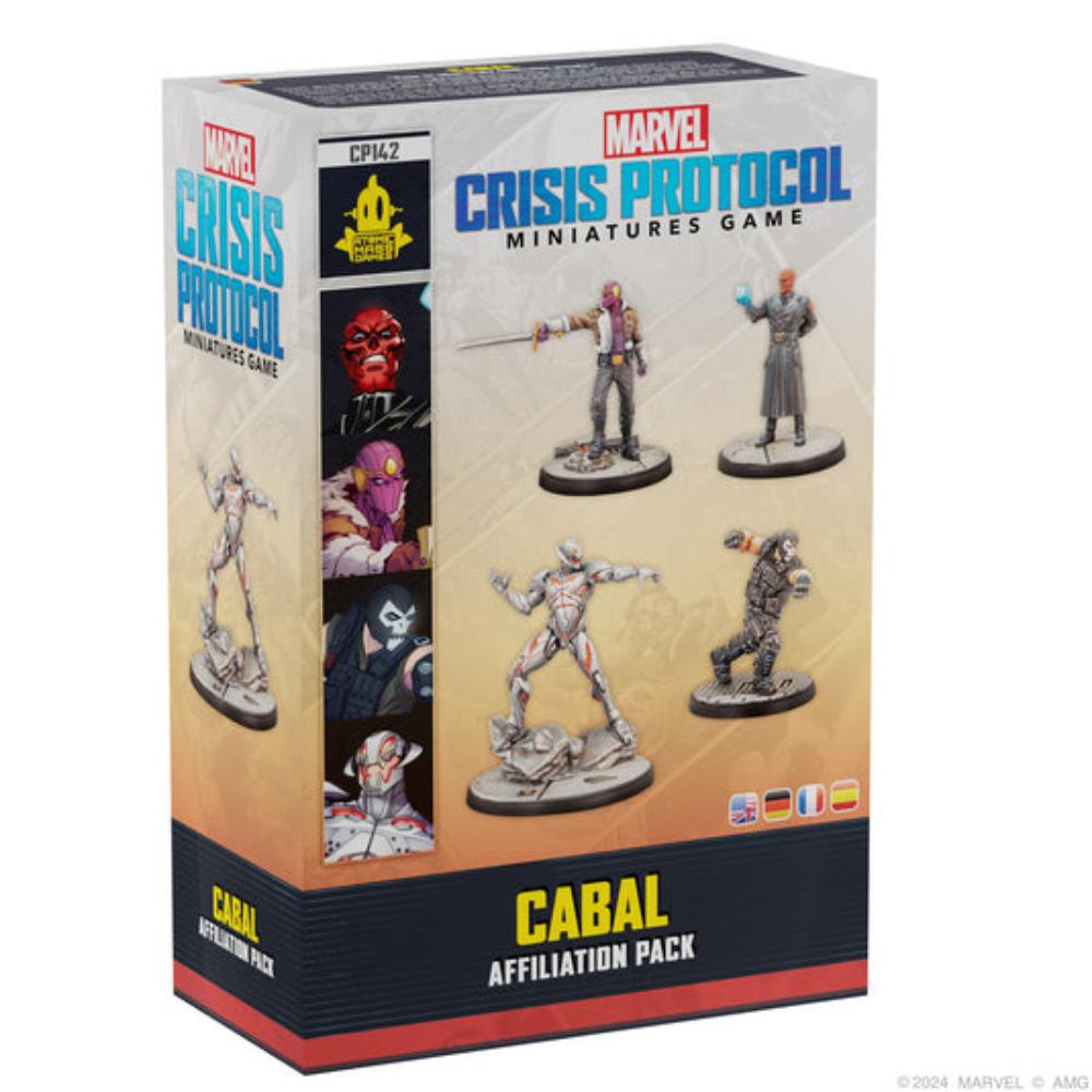 Marvel characters miniatures Cabal Atomic Mass Games box