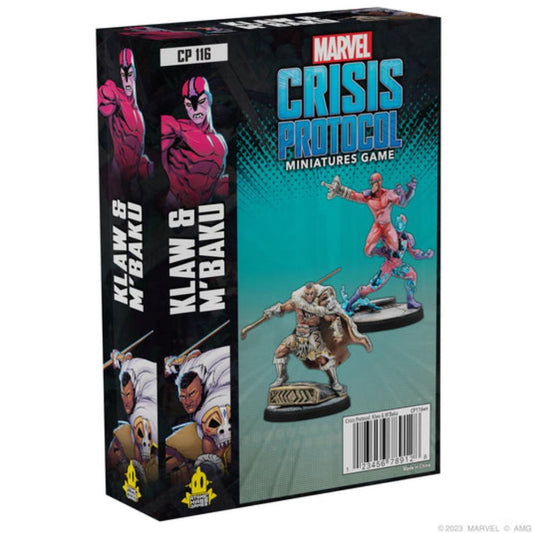 Marvel characters Klaw M'Baku Atomic Mass Games miniatures retail box