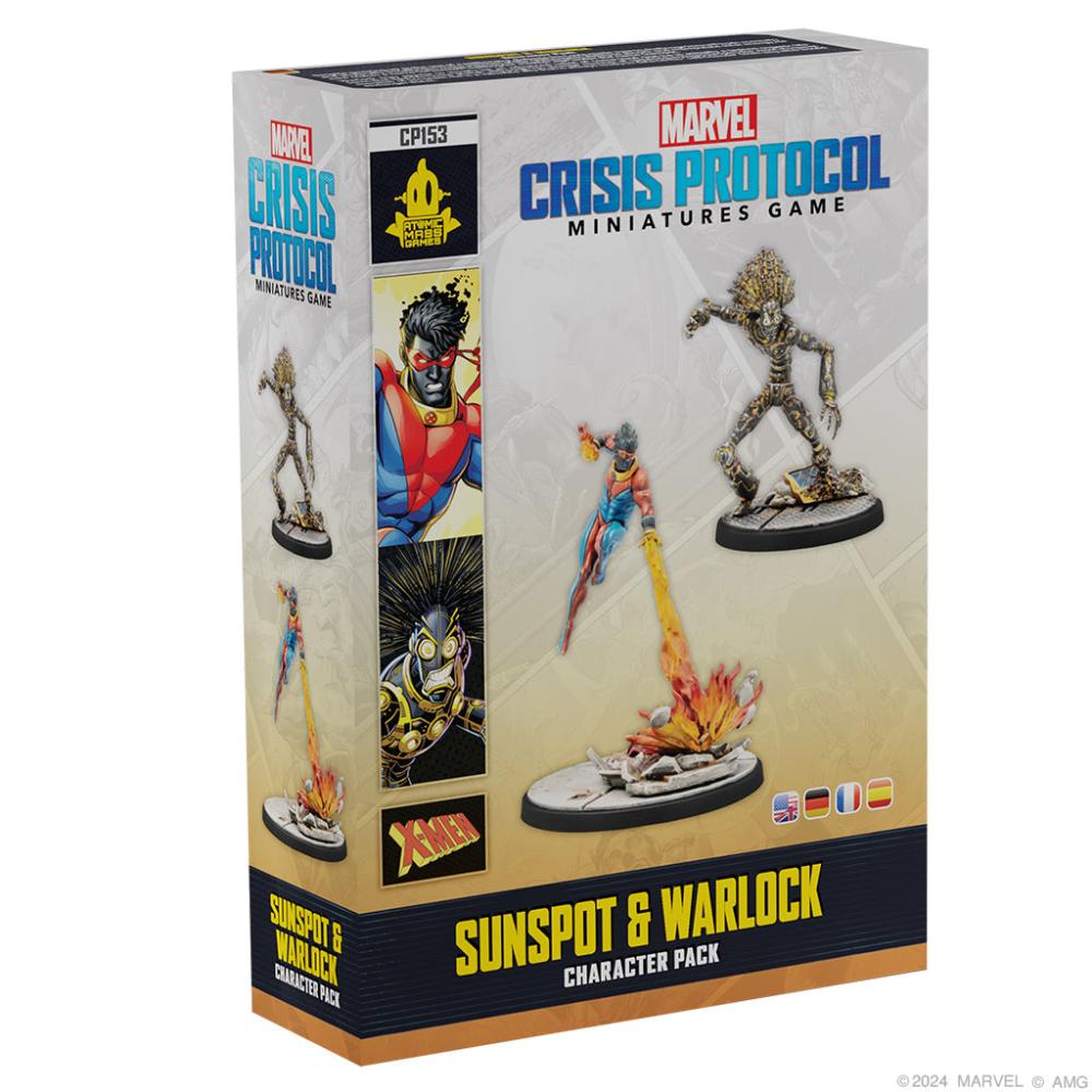 Marvel Crisis Protocol Sunspot Warlock box cover