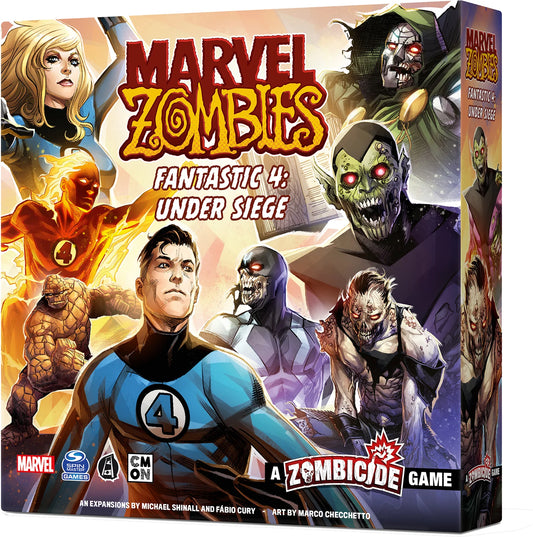 Marvel Zombies fantastic 4 under siege board game