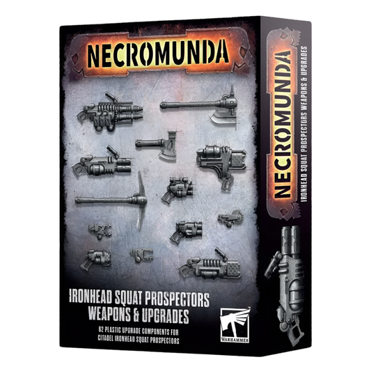 necromunda ironhead squat prospectors weapons upgrades warhammer games workshop