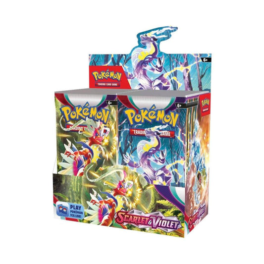 Pokemon Pikachu trainer scarlet violet booster box front ex