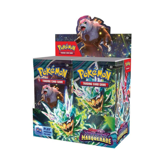 Pokemon trainer scarlet violet rare twilight masquerade booster box front