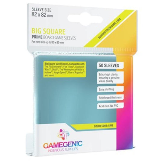 prime big square sleeves games cards