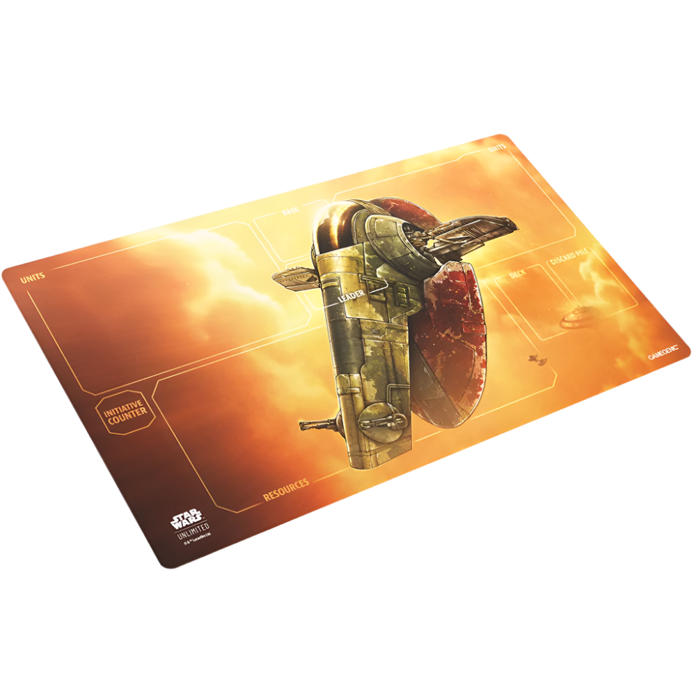 star wars unlimited play mat boba fetts firespray