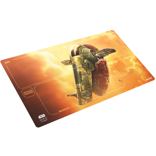 star wars unlimited play mat boba fetts firespray