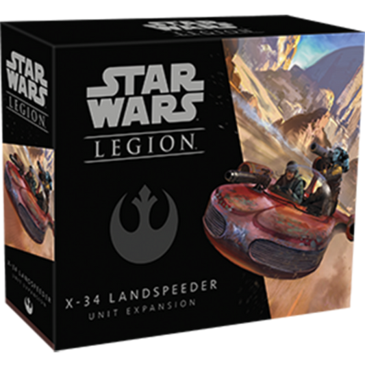 STAR WARS LEGION X-34 LANDSPEEDER UNIT EXPANSION BOX FRONT