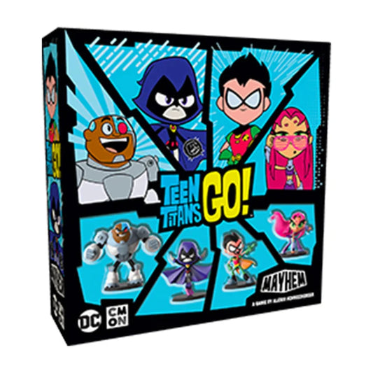 teen titans go! mayhem board game family fun