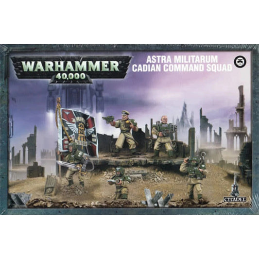 warhammer 40k astra militarum cadian command squad citadel miniatures