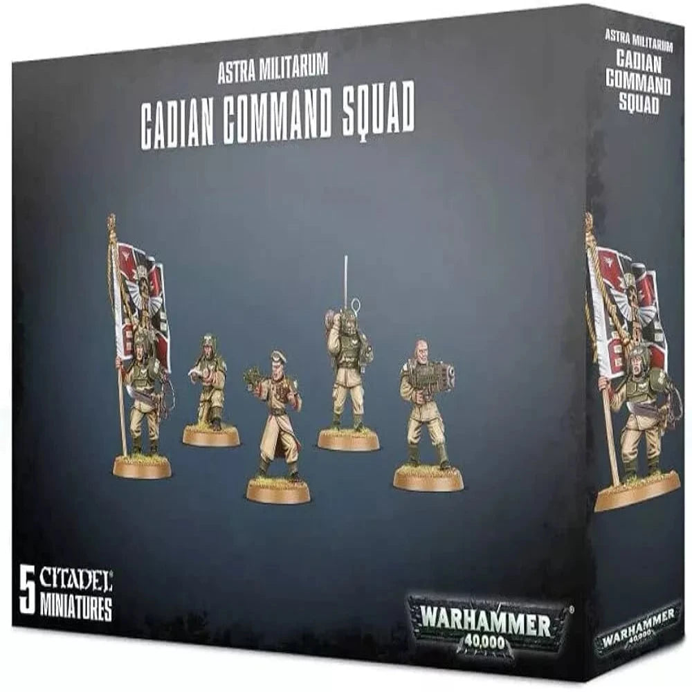 warhammer 40k astra militarum cadian command squad citadel miniatures