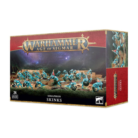 Warhammer factions age of sigmar seraphon skinks box cover