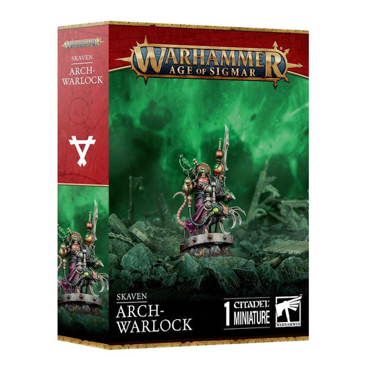 Games Workshop Warhammer AoS Skaven Arch-Warlock Citadel miniatures retail box