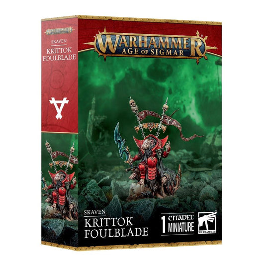 Games Workshop Warhammer AoS Skaven Krittok Foulblade Citadel miniature retail box