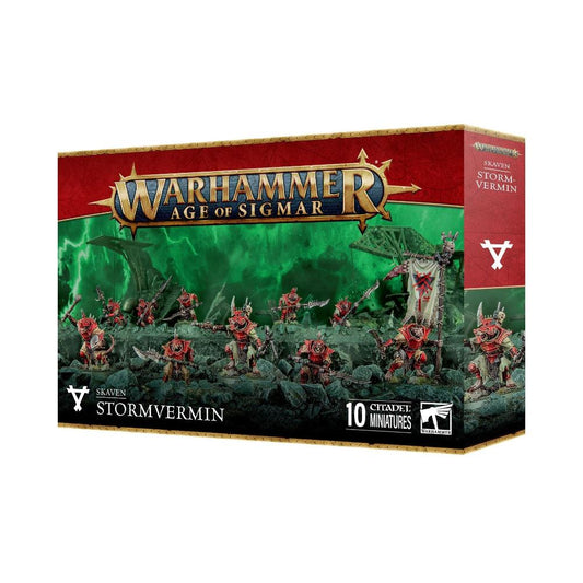 Games Workshop Warhammer AoS Skaven Stormvermin Citadel miniatures retail box