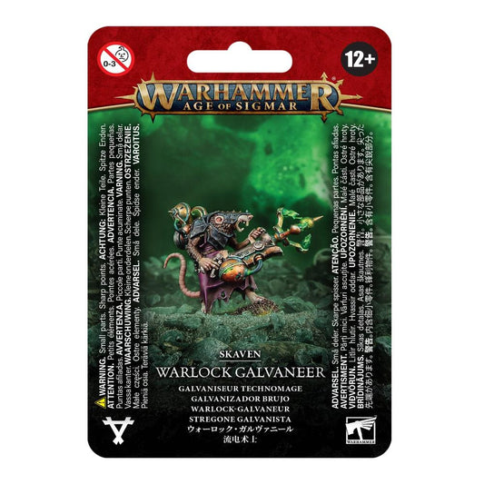 Games Workshop Warhammer AoS Skaven Warlock Galvaneer Citadel miniature retail box