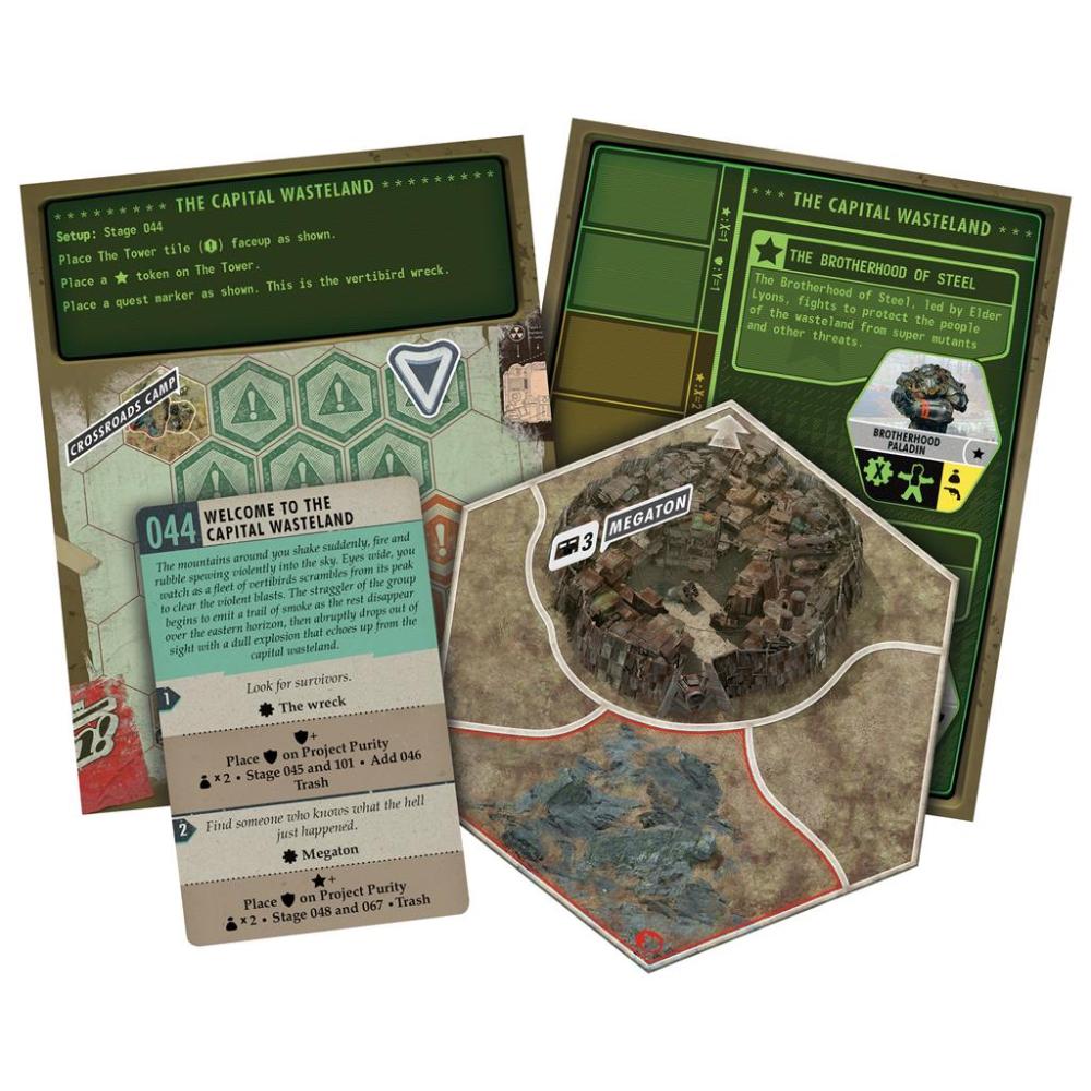 FALLOUT A POST NUCLEAR BOARD GAME FOR 1 TO 4 PLAYERS BOX CONTENTS 3